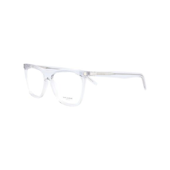 Saint Laurent Square-Frame Acetate Optical Frames Grey Womens - Picture 2 of 6